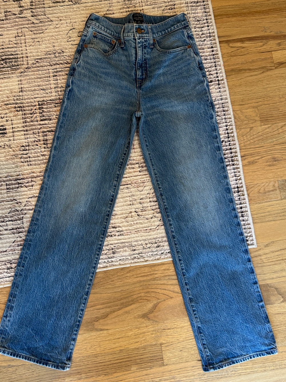 J. Crew Wide Leg Full Length Jean in All Day Stretch - Picture 2 of 5